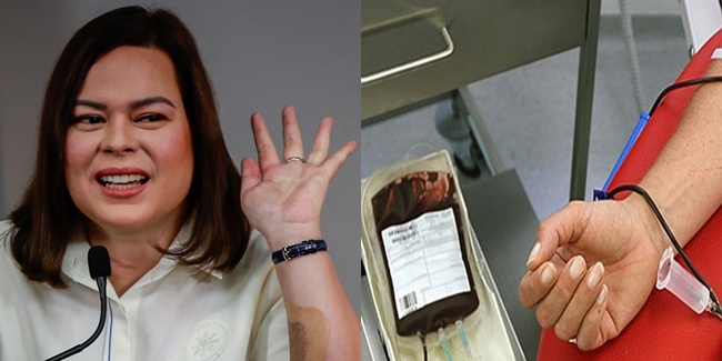 Sara duterte blood donation