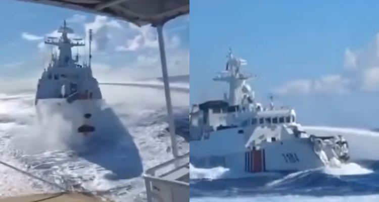 Chinese ships collision