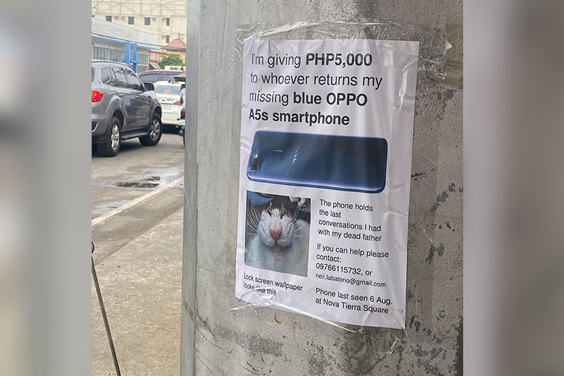 Missing smartphone