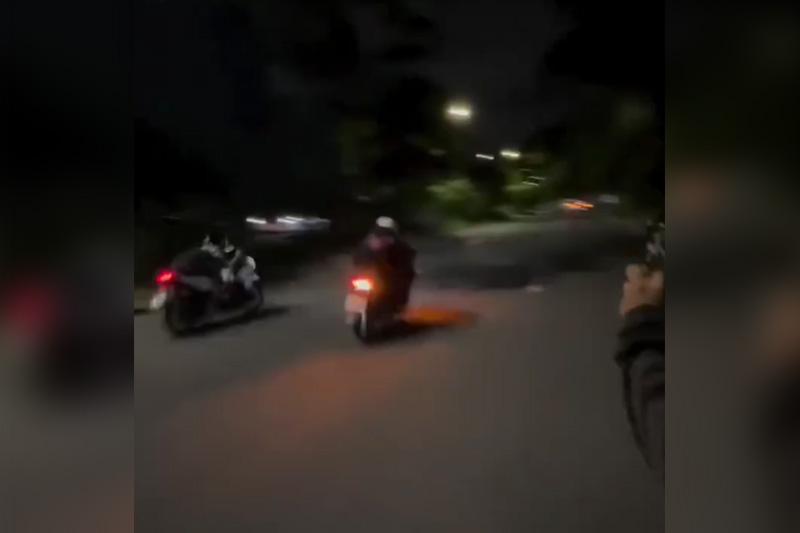 ミンダナオ通りでのバイクレースが話題に