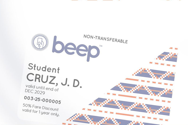 Concessionary beep card