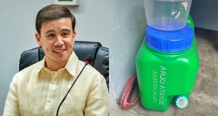議員アジョ・アタイデ氏、物議を醸す水容器配布