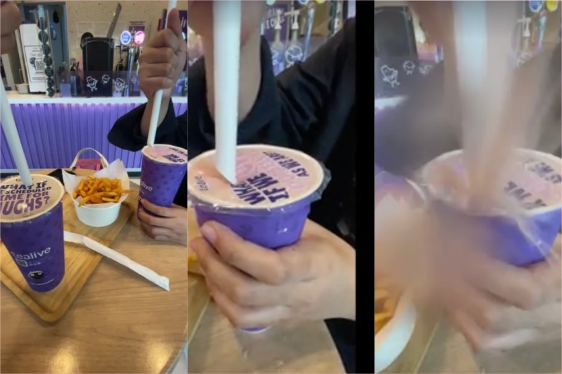 Paper straw mishap
