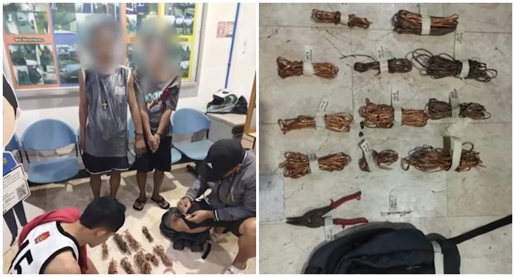 カインタのポンプ場で銅線窃盗、4人逮捕