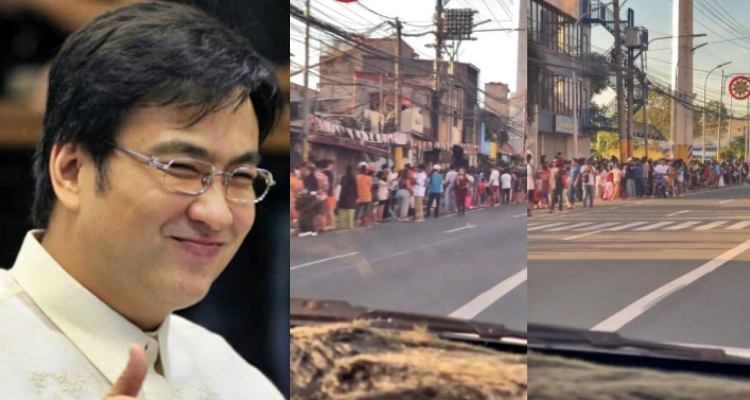 Bong Revilla: Long Queue Of “Namamasko” Caught On Video