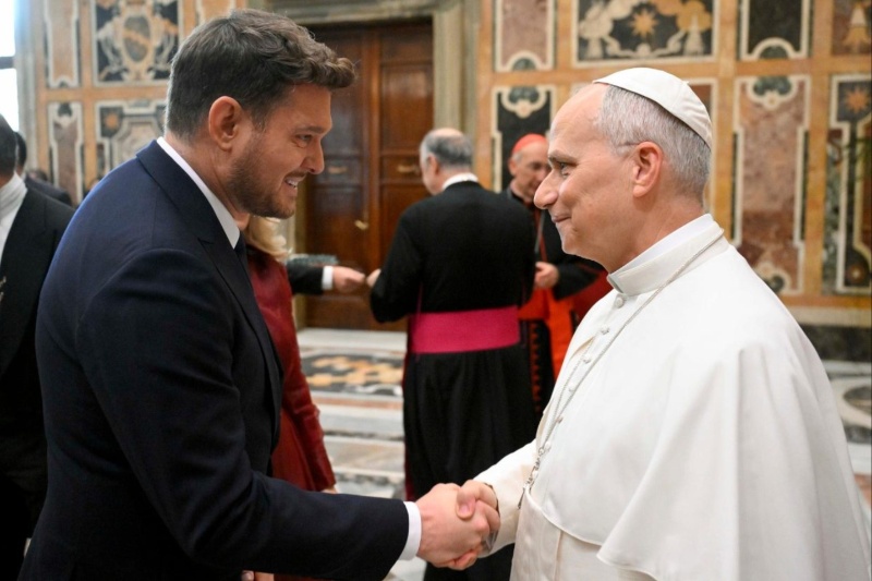 Michael Bublé calls meeting Pope Leo XIV ‘one of the greatest moments of my life’