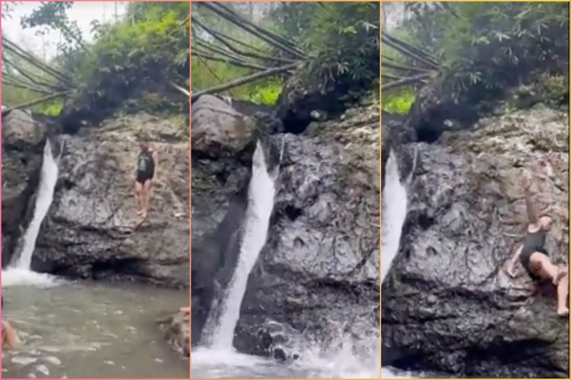 Viral: Jump attempt leads to sudden fall in Rizal