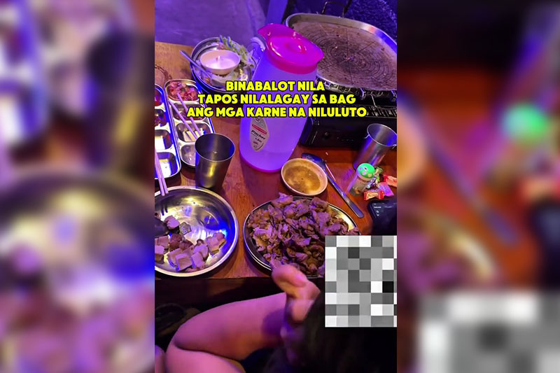 Young man caught stealing meat from Samgyupsal restaurant in Cavite