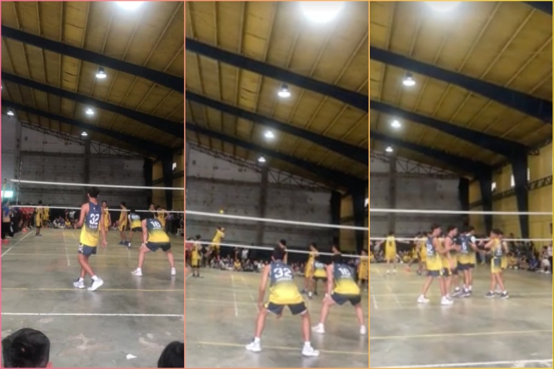 ‘May pa-shooting star’: Volleyball serve goes wildly off-court in Laguna