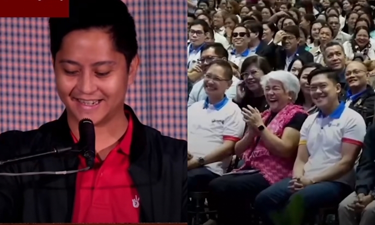 Sandro Marcos Draws Laughter after Clarifying Dad Bongbong’s Speech: “Nahihiya tuloy ako sa inyong lahat”