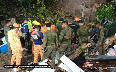 Bahay natabunan ng lupa, 2 tigok