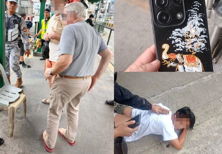 Snatcher Arrested After Stealing French National’s Cellphone at EDSA Busway