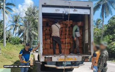 1 trak ng ilegal na troso naharang sa checkpoint