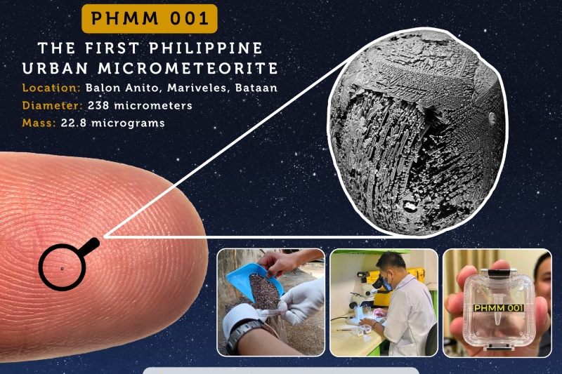 From the cosmos to a rooftop: Philippines records first urban micrometeorite
