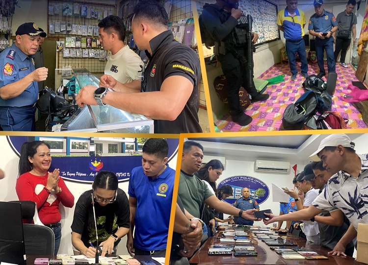 154 Stolen Cellphones Recovered in Cebu After Sinulog Festival