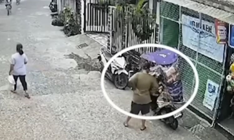 Man Arrested for Stealing Delivery Motorcycle & Giving Parcels to Children in Laguna