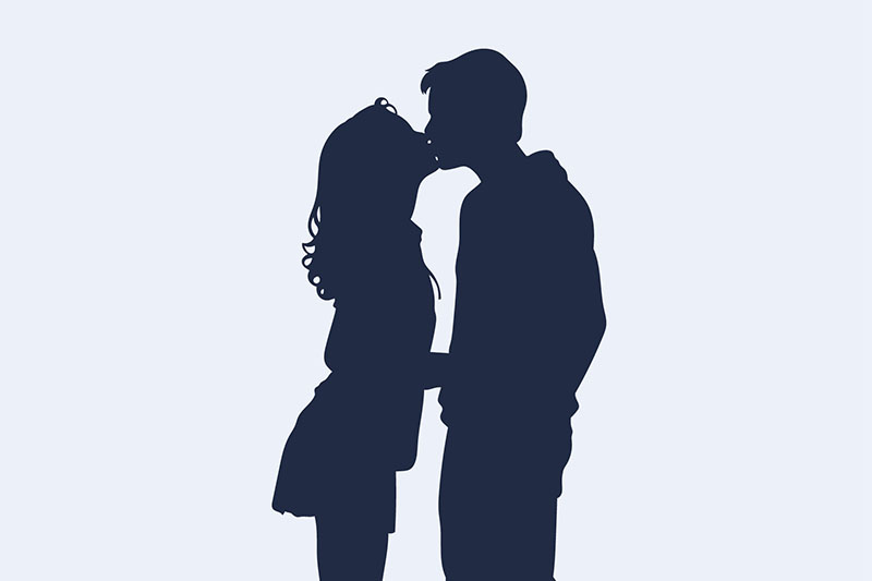 Couple silhouette