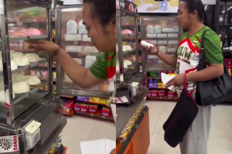 Laguna SK chair earns flak for touching siopao, hot dog with bare hands