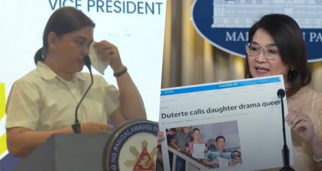 ドゥテルテ元大統領、娘サラを「ドラマクイーン」と評す