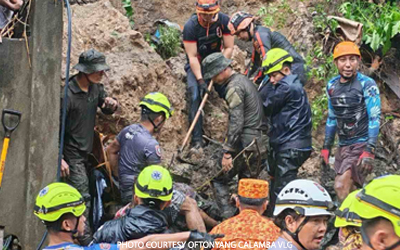 ダバオ地域で地滑り、死者8人に拡大