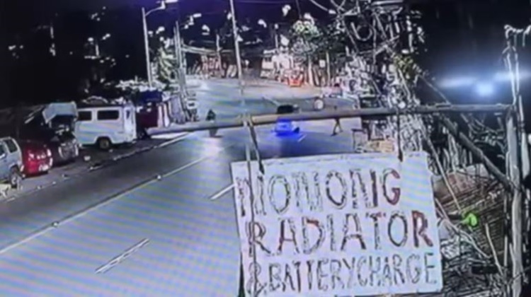 泥酔バイク運転手、三輪車と衝突し負傷