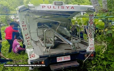 Security convoy ng beauty pageant: 4 pulis, sibilyan nahulog sa bangin todas