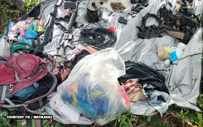 10分間の銃撃戦、反乱軍の武器押収