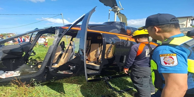 リサールでヘリ墜落、2人死亡の惨事