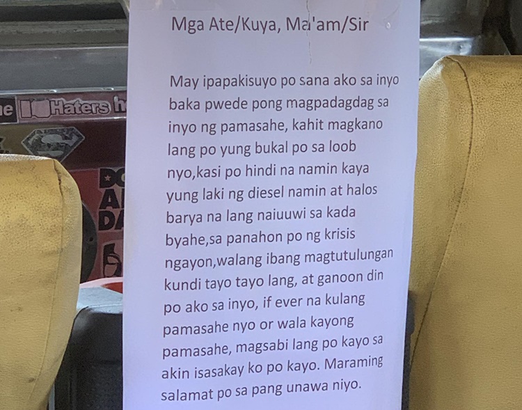 心温まるジープニードライバーの優しさ