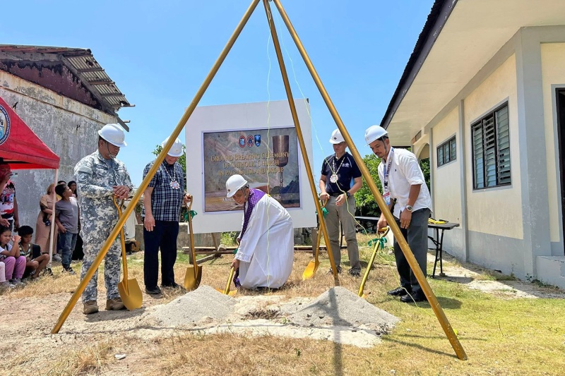 パガサ島に新たなカトリック礼拝堂誕生