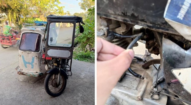 駐車中の三輪車からガソリン盗難発生