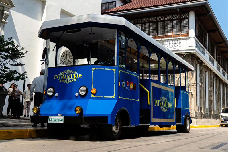 無料eトランビア運行再開　イントラムロス観光促進