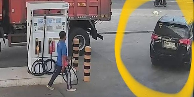 7千ペソ分の燃料代踏み倒し逃走劇