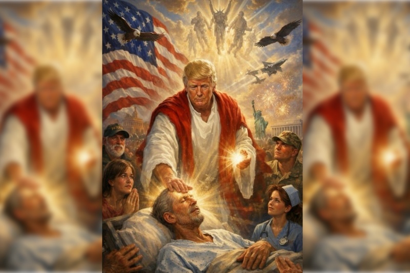 Donald trump jesus meme