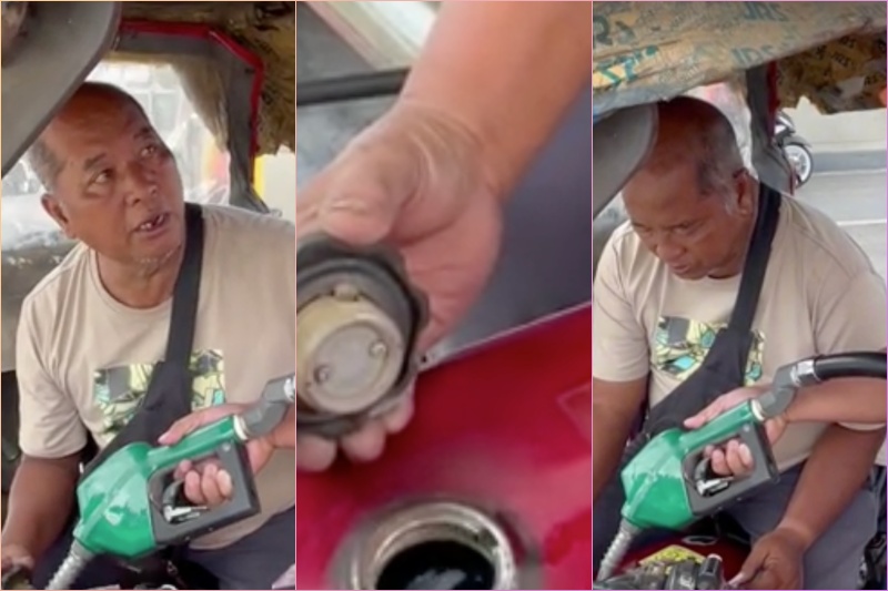 心温まるサプライズ　満タン給油に驚くタタイ