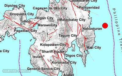 ダバオ東部でM5.2地震発生 余震の可能性