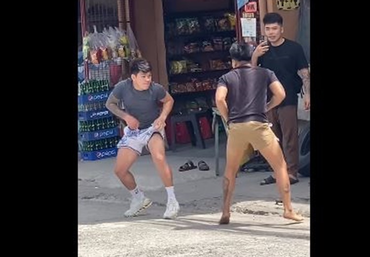イロイロ市でマッサージ師が路上で乱闘