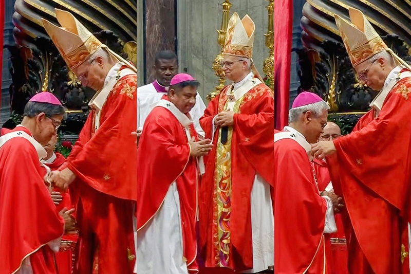 ローマでフィリピン大司教3人にパリウム授与