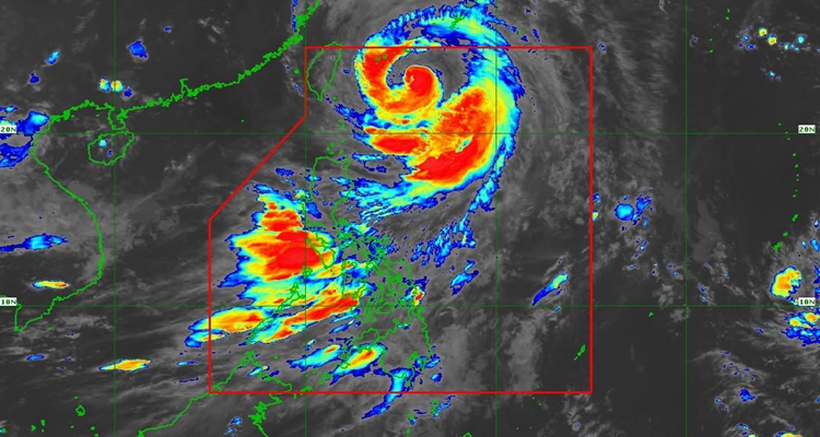 台風インダイ、フィリピンに強風と大雨の恐れ
