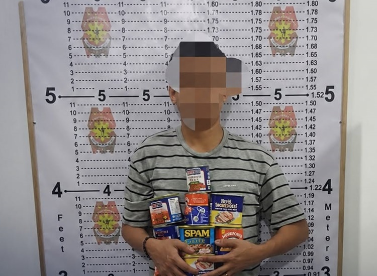 セブ市で再犯、缶詰窃盗容疑で男逮捕