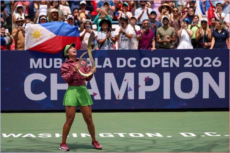 フィリピンのエアラ、WTA初優勝の快挙