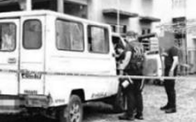 教会駐車場で男性射殺事件発生