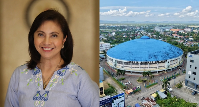Leni Robredo on Naga Coliseum