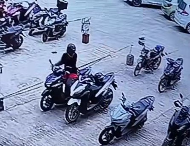 Helmet thief