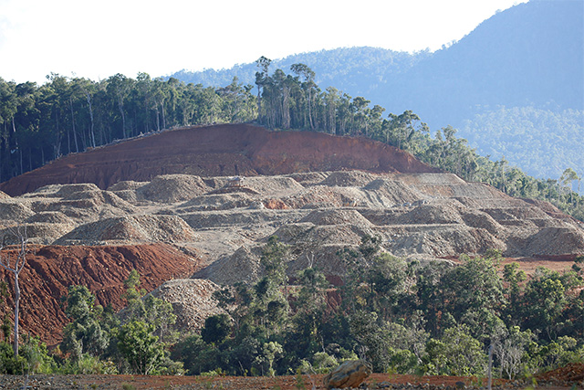 Nickel ore stockpiles