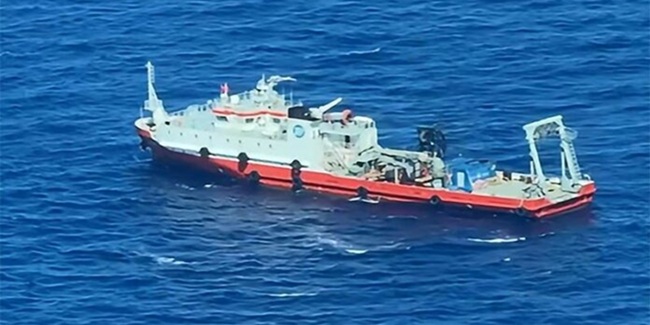 中国調査船、バタネス近海で海底ケーブル探知か
