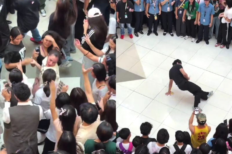 学生がモールをダンスフロアに変身