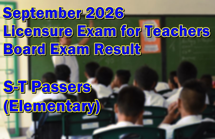 LET Exam Result September 2026
