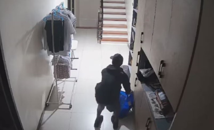 リサールの住宅侵入　CCTVが捉えた窃盗犯